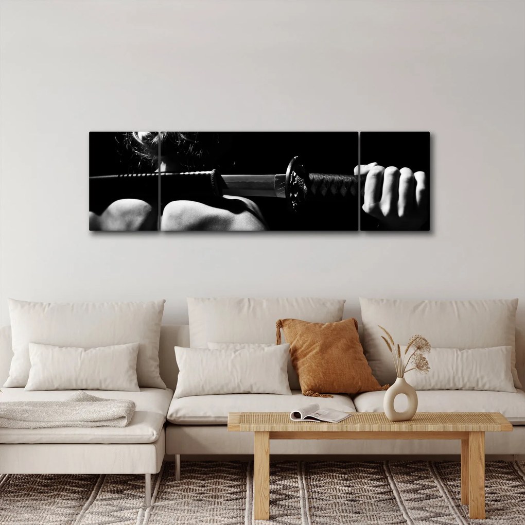 Obraz - Kobieta z mieczem (170x50 cm)