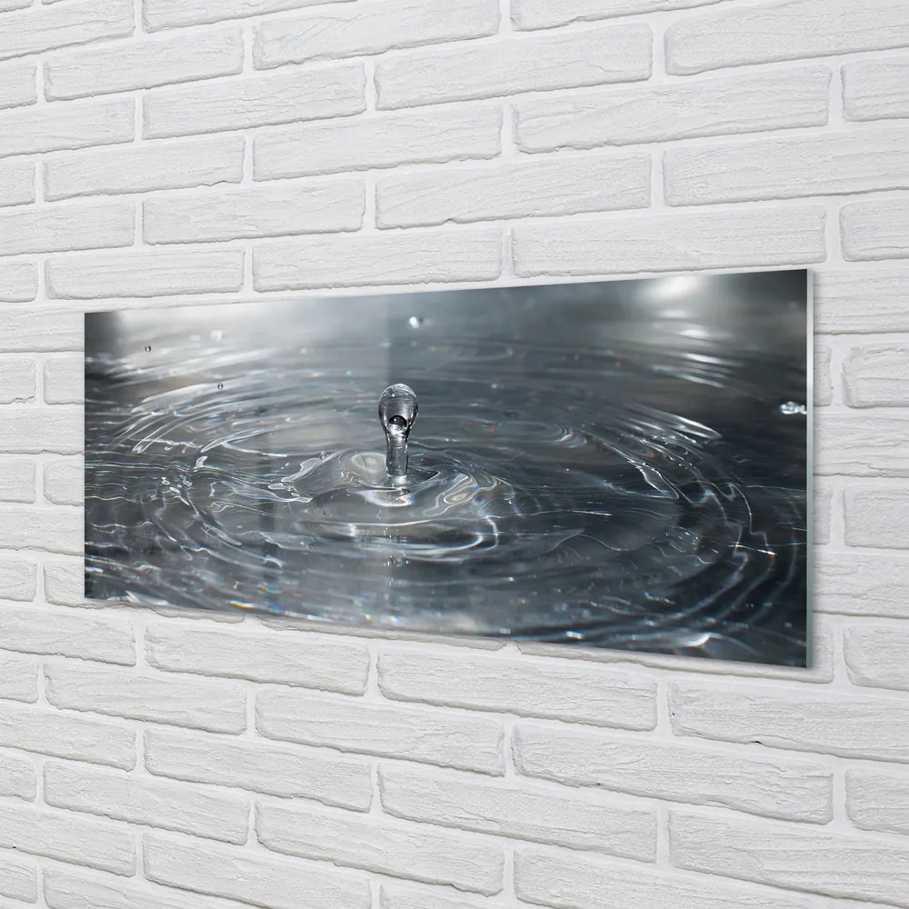 Szklany Panel Dynamika Kropli Wody