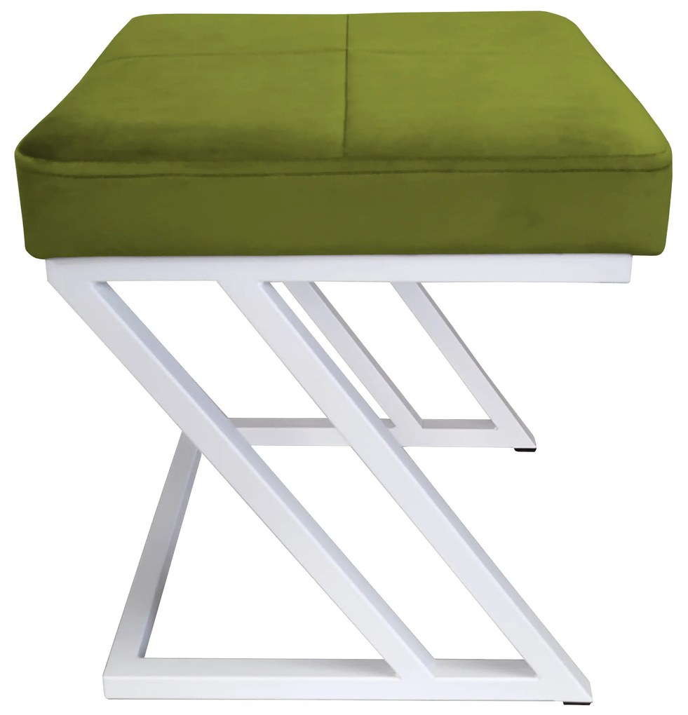 Pufa ZETA LOFT taboret podnóżek podstawa biała BL75