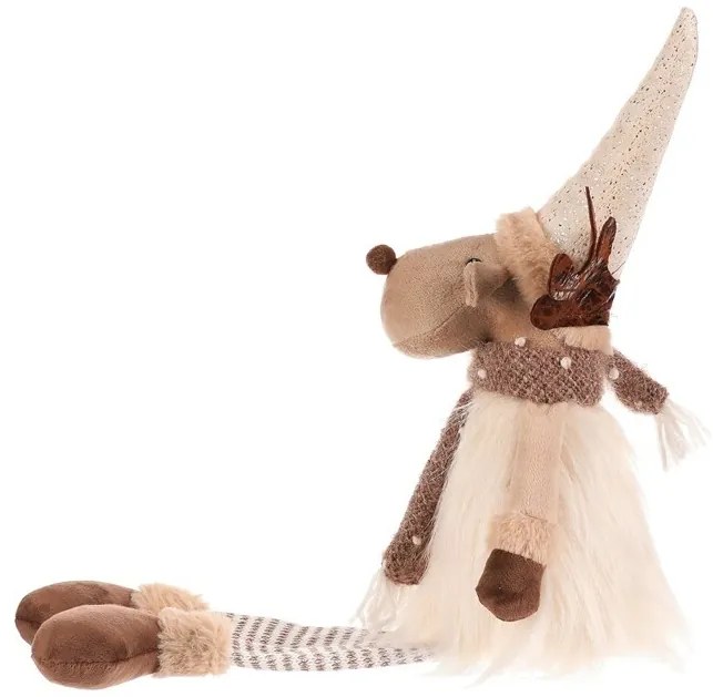 Ozdoby świąteczne Wiszące nogi, wys. 54 cm,beżowo-brązowe