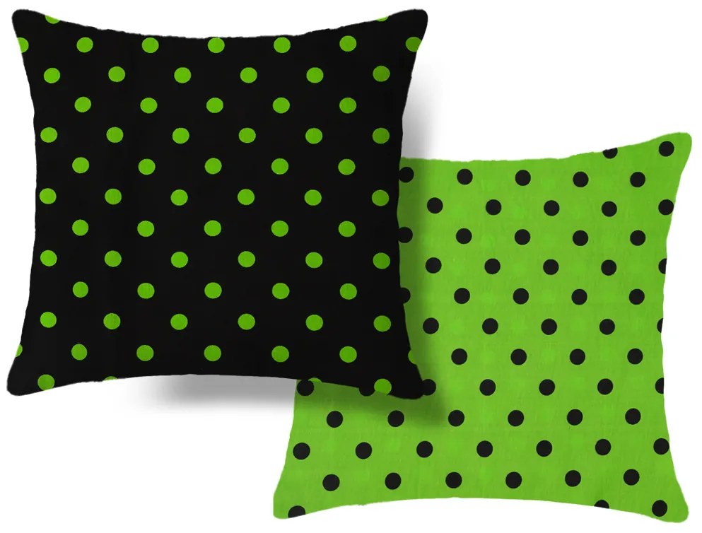 Zestaw 2 sztuk dekoracyjnych poszewek na poduszki COLAM GREEN 45x45 cm, zielony
