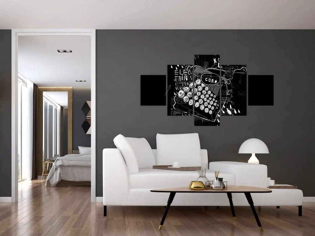 Obraz - Rysunek w stylu Banksy (125x70 cm)