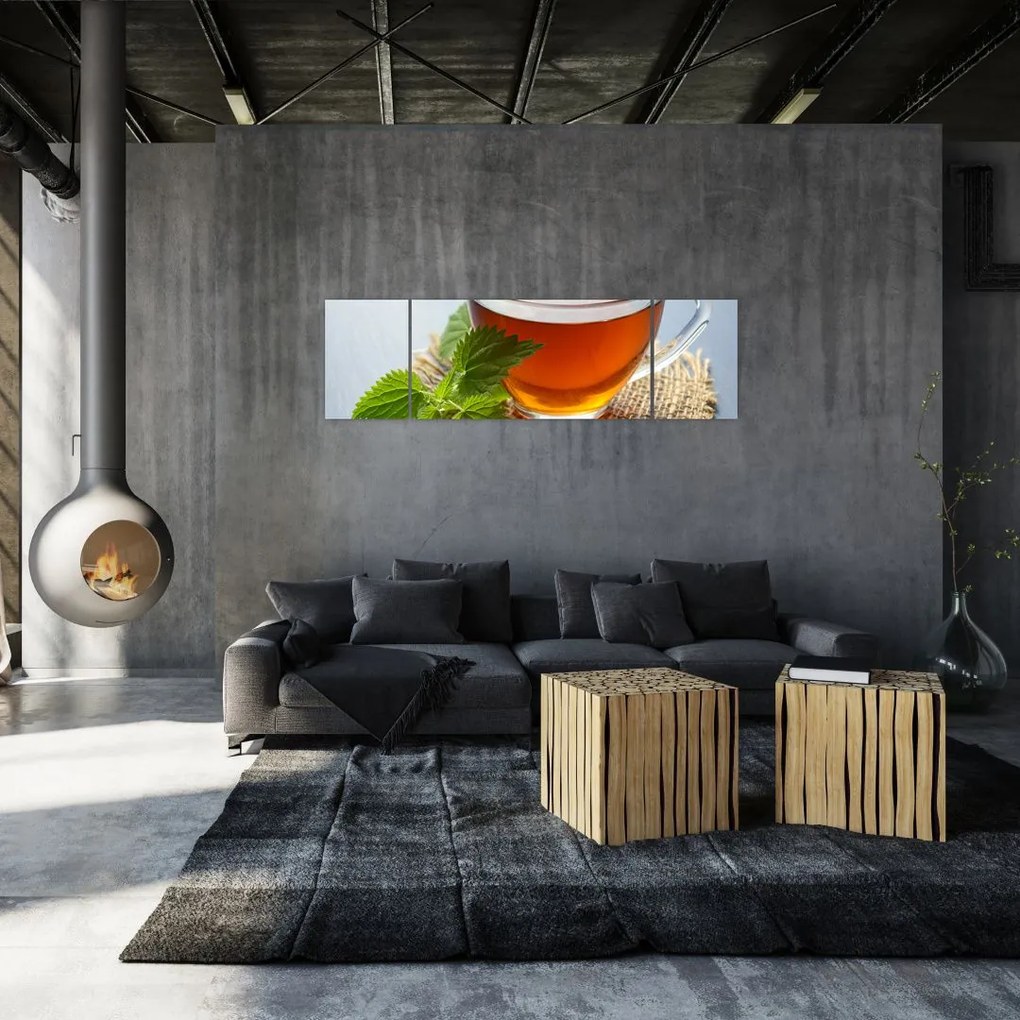 Obraz filiżanki herbaty (170x50 cm)