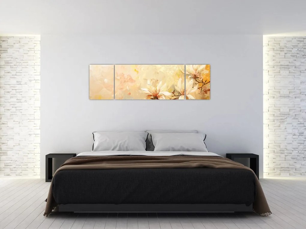Obraz - Kwiaty (170x50 cm)