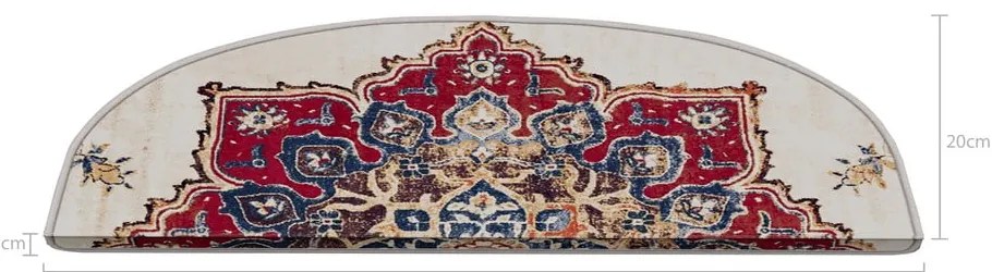 Dywaniki na schody zestaw 16 szt. 20x65 cm Floral Path – Vitaus