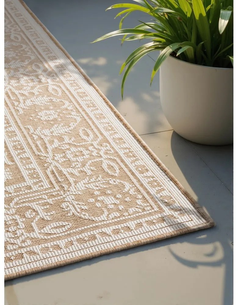 Dywan odpowiedni na zewnątrz w beżowo-śmietankowym kolorze 200x290 cm Duet Kona – NORTHRUGS