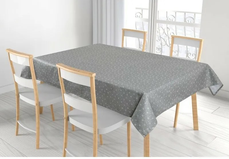 Bellatex Obrus Adéla Pnący kwiatek szary, 120 x 140 cm, 120 x 140 cm