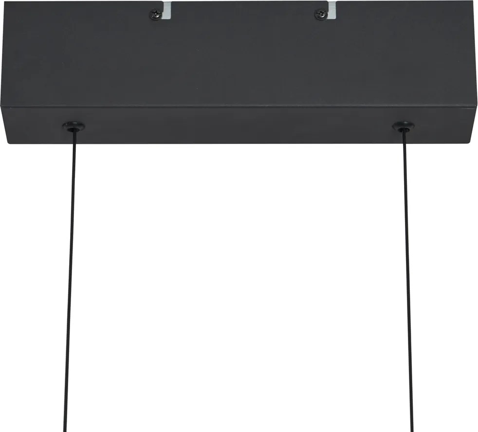 Nowoczesna lampa wisząca czarna z wbudowanymi diodami LED z 3-stopniową regulacją jasności Easylift - Straight