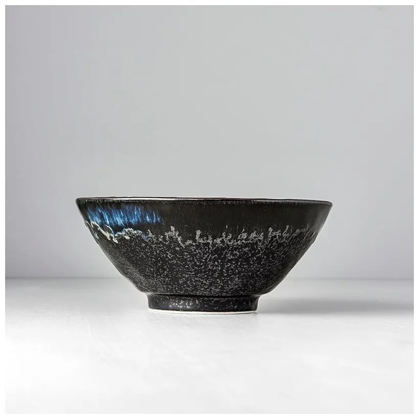 Czarna miska ceramiczna na udon MIJ Matt, ø 20 cm