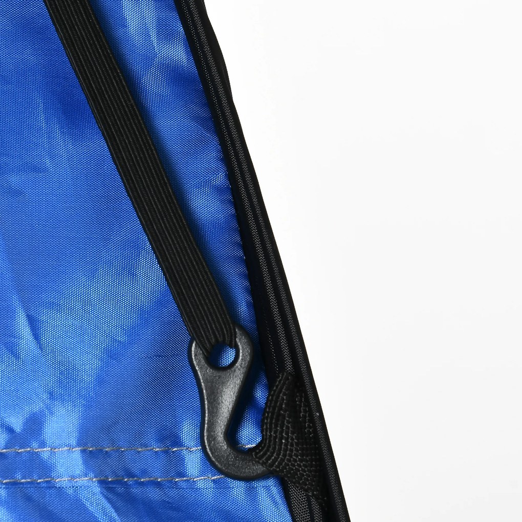 Outsunny Namiot toaletowy Pop-Up Łatwy montaż Niebieski 120x120x190cm Praktyczny i przestronny | Aosom PL