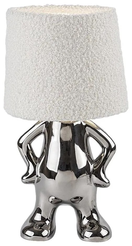 Rabalux 74216 - Lampa stołowa SMURFY 1xE14/40W/230V chrom błyszczący