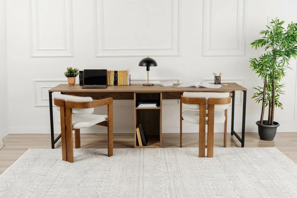 Biurko Twin Atlantic Pine and Black