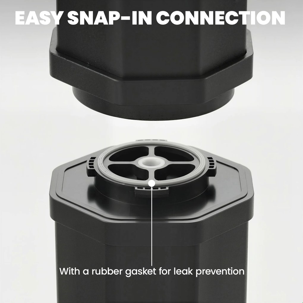 Outsunny Prysznic solarny 60 l prysznic ogrodowy z obrotową deszczownicą i kranem, regulacja temperatury | Aosom PL