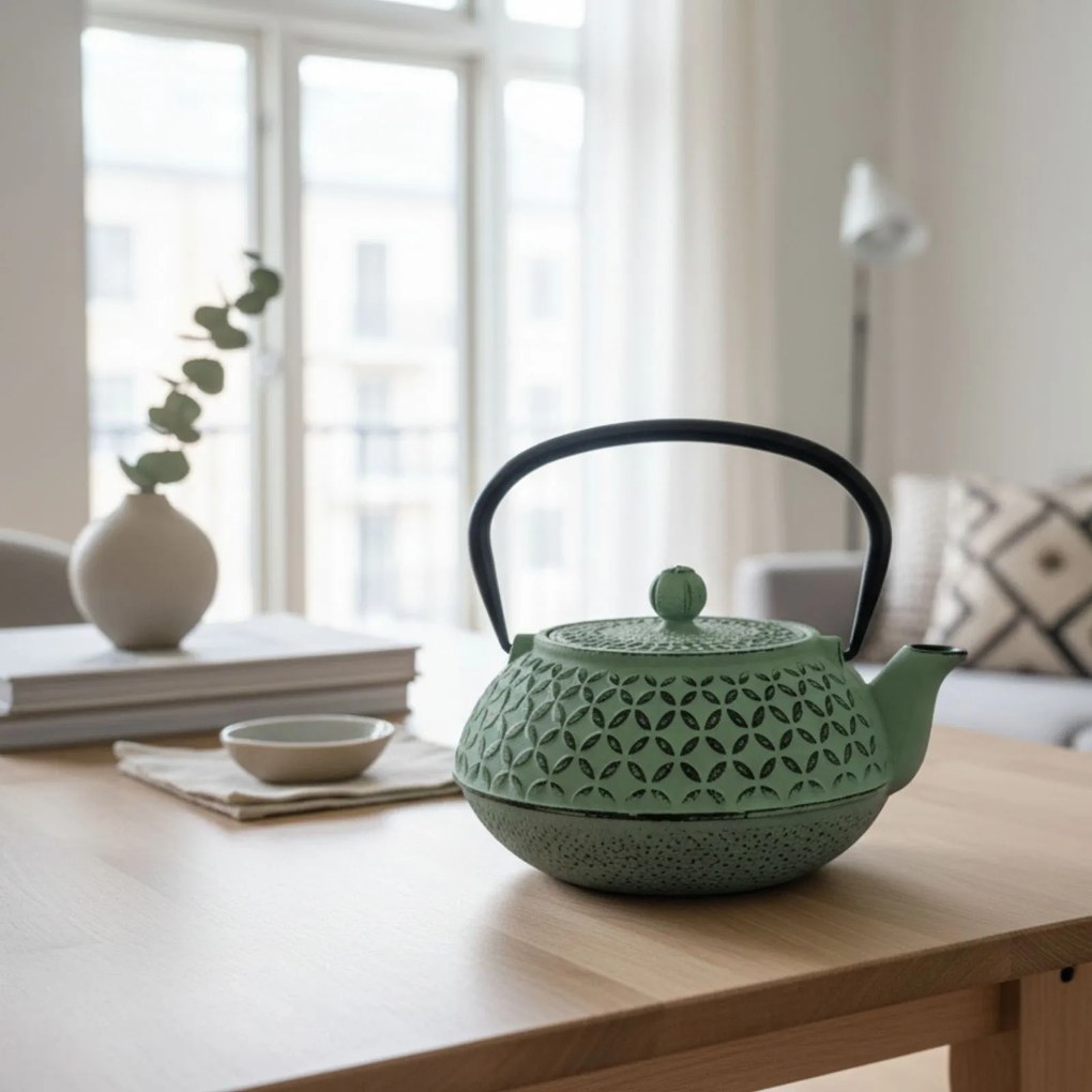 Czajnik żeliwny z zaparzaczem SABI, 1000 ml