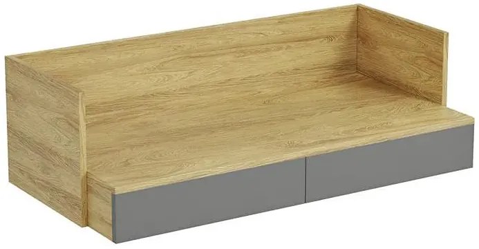 Biurko modułowe hikora + szary przykurzony M2-T71