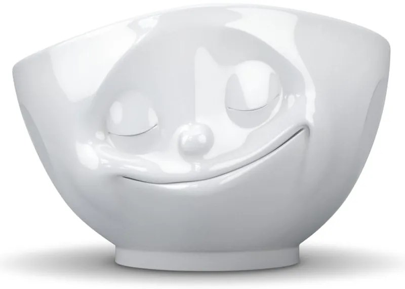 Biała porcelanowa szczęśliwa miska 58products
