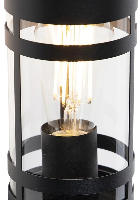 Zewnetrzna Lampa ścienna zewnętrzna czarna z czujnikiem ruchu IP44 - Gleam Nowoczesny Oswietlenie zewnetrzne