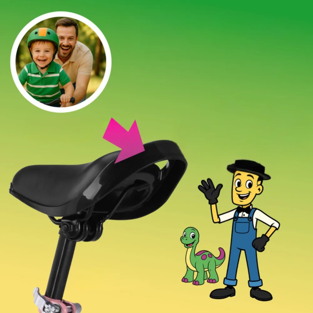 Rowerek biegowy QUIDO, od 3 lat, różowa Rennmeister