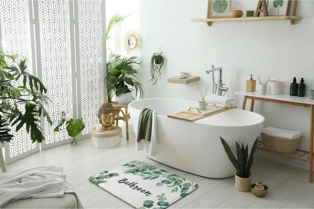 Dywanik łazienkowy Dywanik łazienkowy Liście Natura