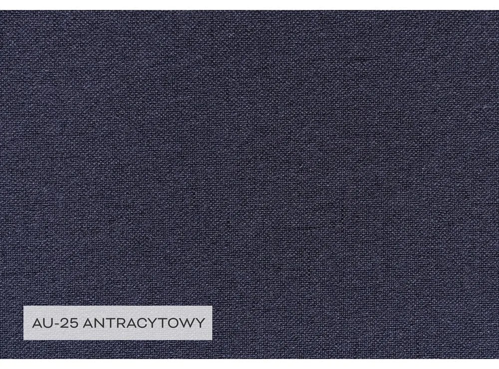 Antracytowy rozkładany/ze schowkiem narożnik (lewostronny/w kształcie litery L) Classy Sophie – Miuform