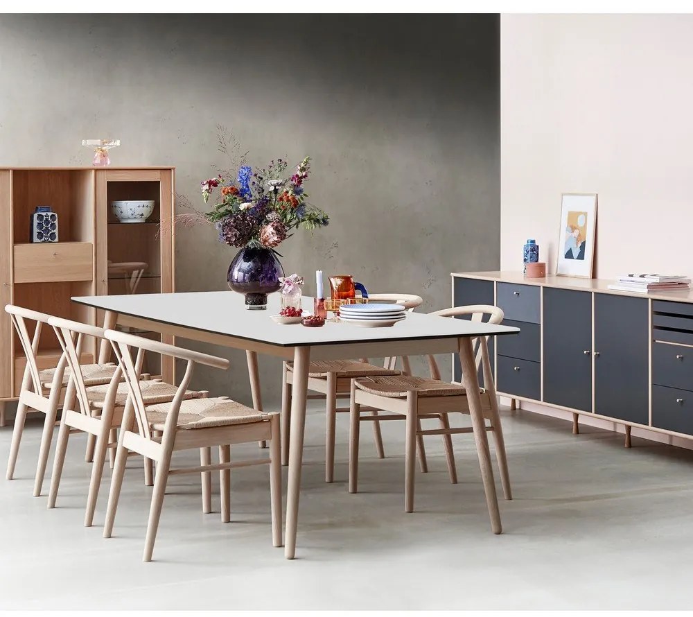 Rozkładany stół z blatem w dekorze dębu 90x165 cm Meza – Hammel Furniture