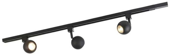 Inteligentny Nowoczesny system oświetlenia szynowego czarny 1-fazowy z 3 WiFi GU10 - Iconic Gissi Nowoczesny Oswietlenie wewnetrzne