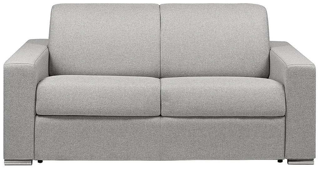 Kanapa 2-osobowa z ekspresowym mechanizmem rozkładania z tkaniny CALITO - Kolor: szary - Miejsce do spania: 120 cm - Materac 14 cm