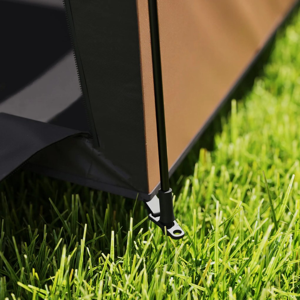 PawHut Namiot dla Zwierząt, Namiot dla Psów, Składany, Odporny na Warunki Pogodowe, Buda dla Psów, dla Dużych Psów, Ciemnobrązowy