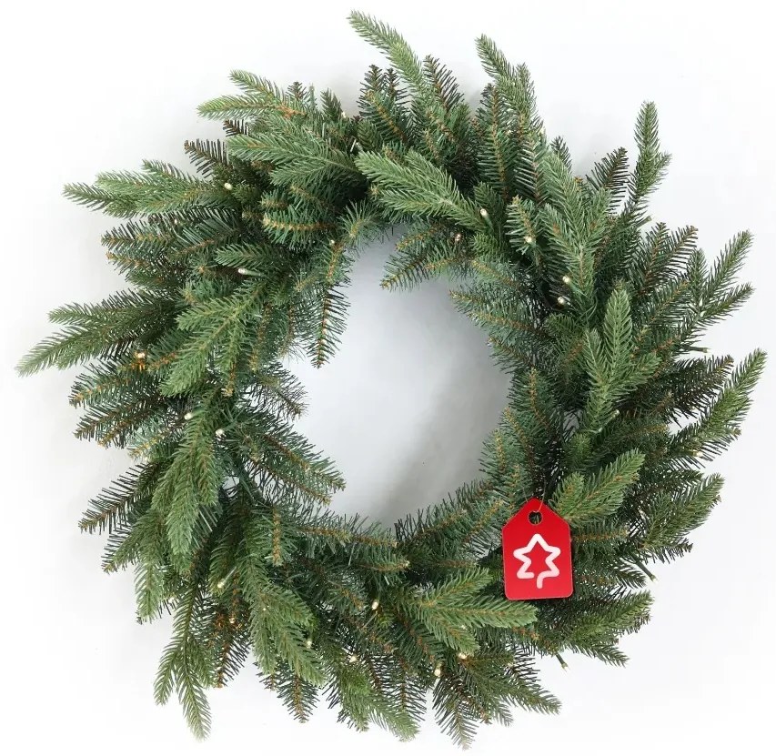 Wieniec świąteczny klasyczny 50 LED 60 cm