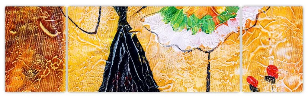 Obraz - Tańczące baletnice, obraz olejny (170x50 cm)