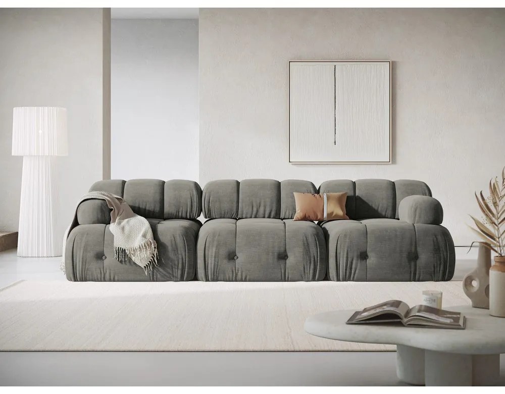 Szara sofa 288 cm Ferento – Cosmopolitan Design