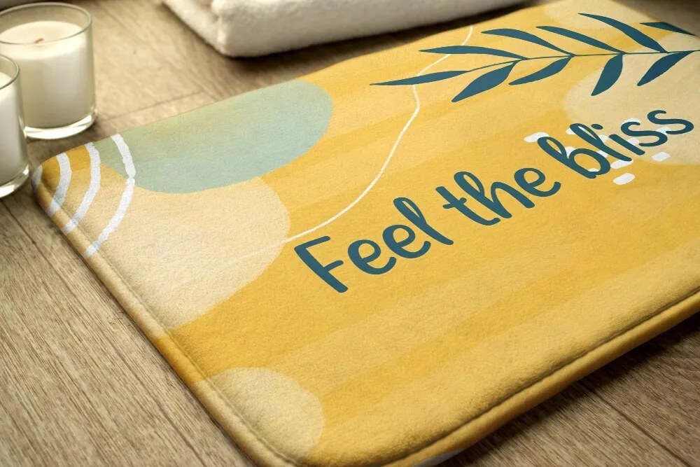 Dywanik łazienkowy antypoślizgowy Dywanik łazienkowy antypoślizgowy Geometryczna Abstrakcja