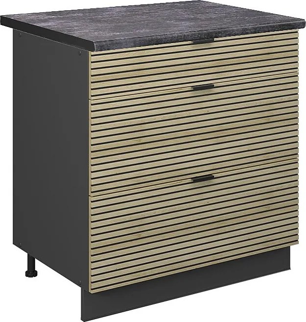 Szafka dolna do kuchni panel dębowy 80x60x82 fame-line