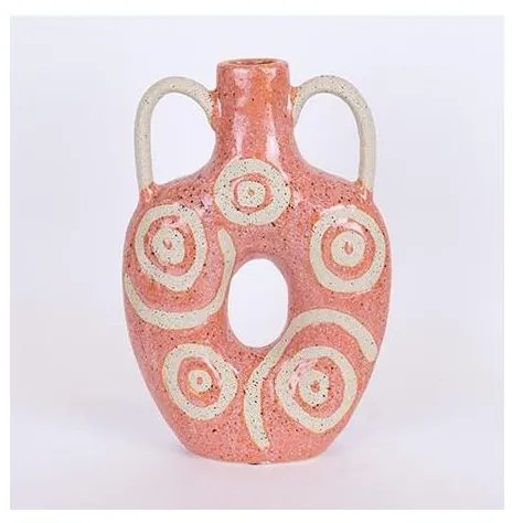 Wazon ceramiczny 31x20,5 cm różowy
