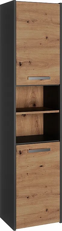 Szafka łazienkowa, Antracyt / Dąb Artisan, 170 x 40 x 30 cm