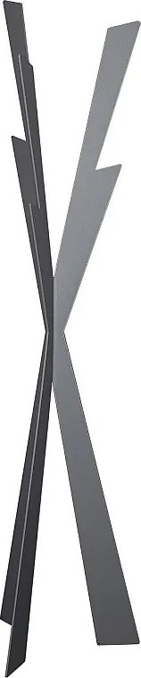Zeus wieszak stojący 40x177 cm, żelazo błoto, nowoczesny design, przedpokój, sypialnia, gabinet, made in Italy