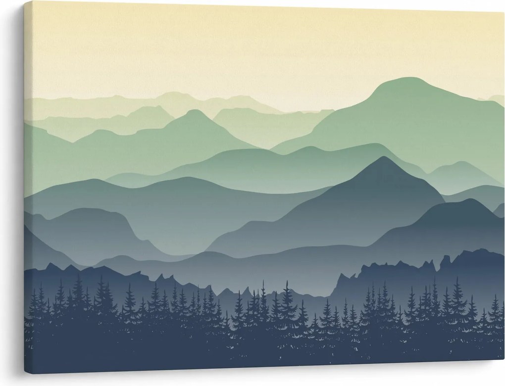 Obraz - Forest Mountain (70x50 cm)