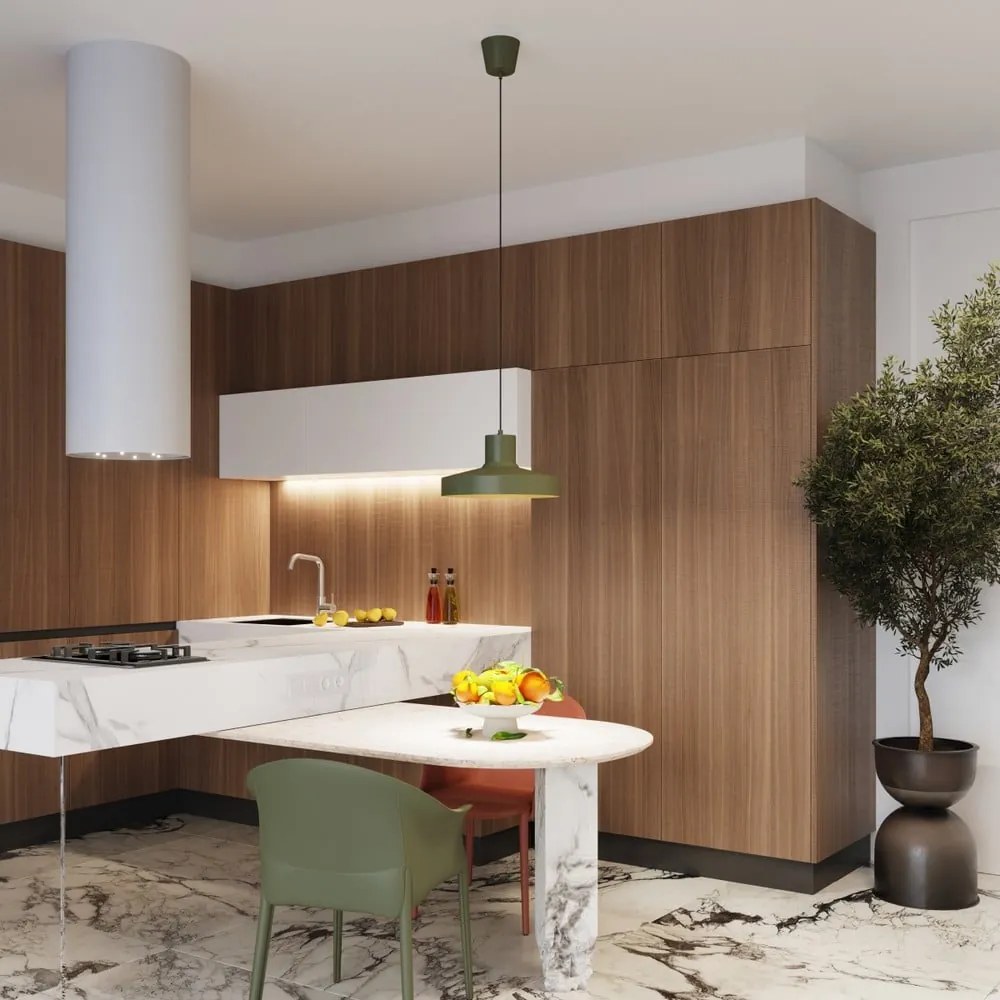 Zielona lampa wisząca ø 35 cm Vito – Sollux