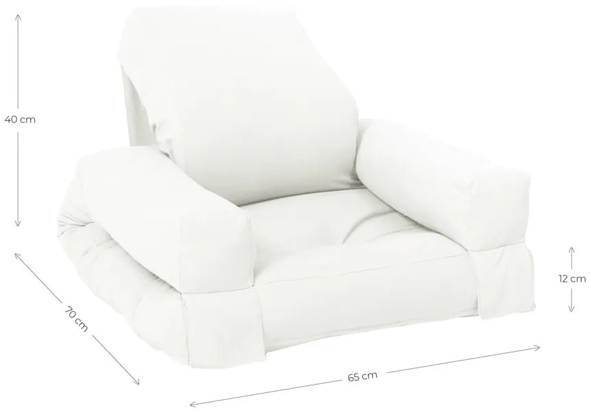 Pomarańczowa rozkładana sofa 140 cm Hippo – Karup Design