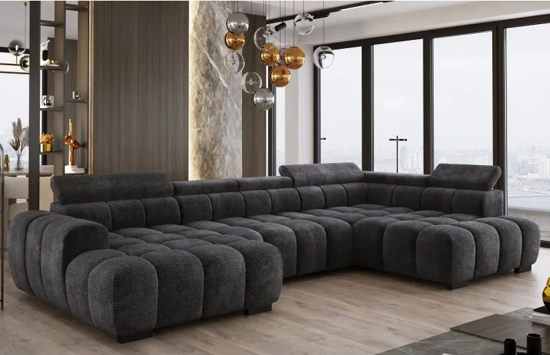 Narożnik BULL XL Lewostronny z elektryczną funkcją regulacji tkanina Salvador 01 WERSAL