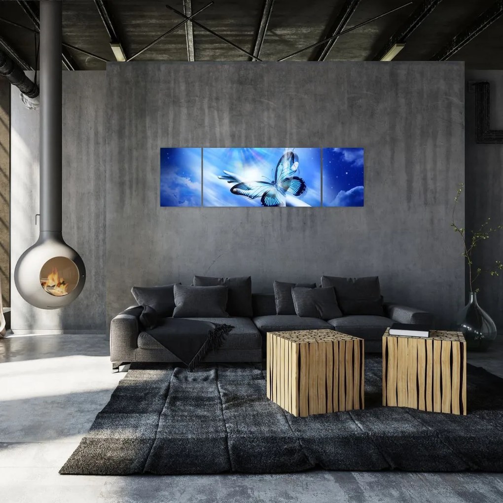Obraz - Motyl, symbol nadziei (170x50 cm)