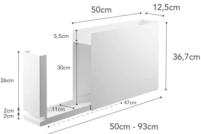 Metalowy organizer kuchenny Tower – YAMAZAKI