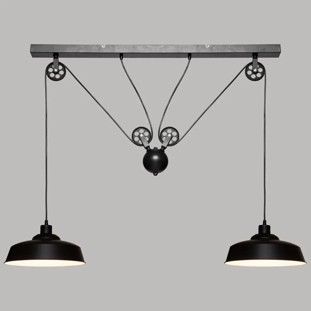 Lampa wisząca EZIO, metal, wys. 60 cm