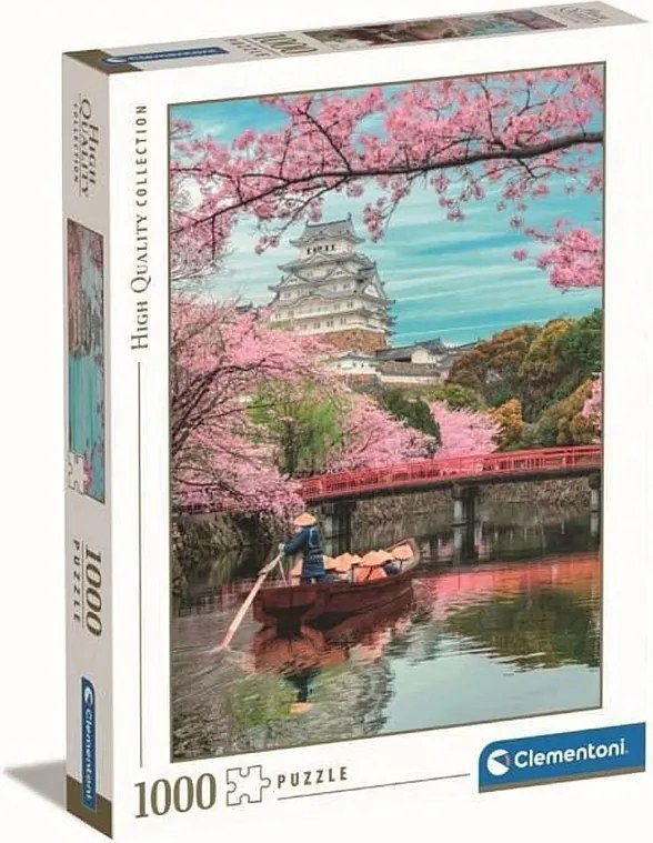 Puzzle 1000 elementów Zamek Himeji 70x50 cm - Wielokolorowy, poziomy format, dla dorosłych