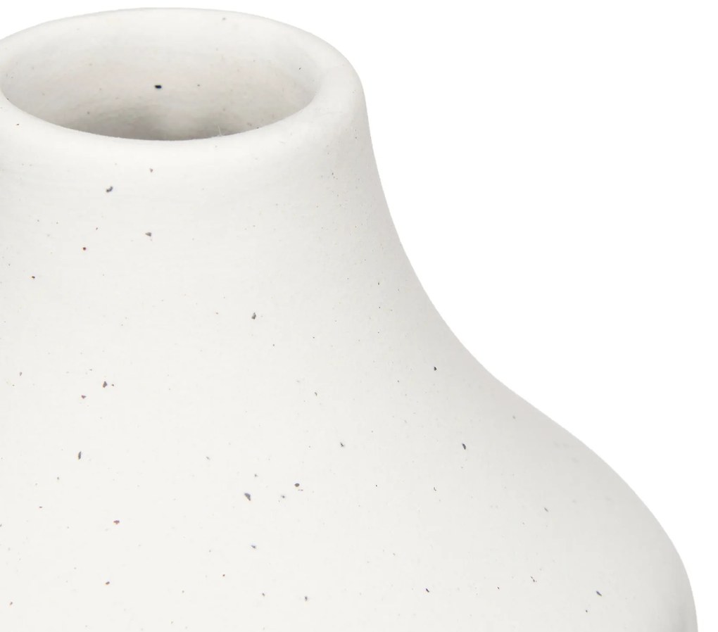 Wazon ceramiczny CIRCLE, biały, 30 cm
