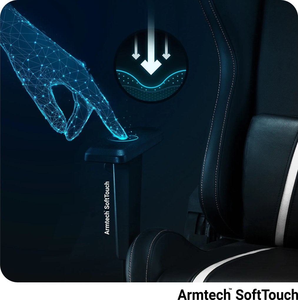 Fotel gamingowy Diablo X-One 2.0 King Size, czarno-biały