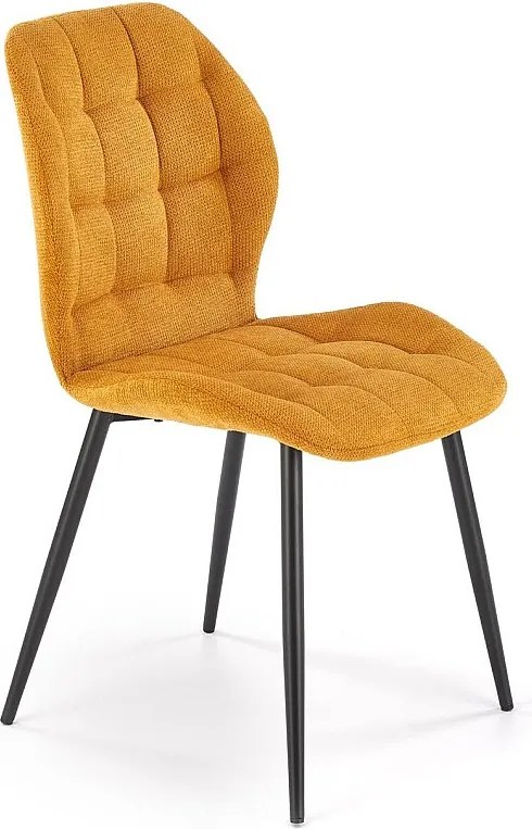 Krzesło tapicerowane K548 musztardowe