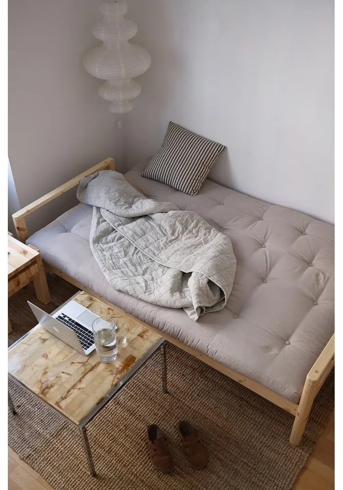 Żółta rozkładana sofa 205 cm Knob – Karup Design