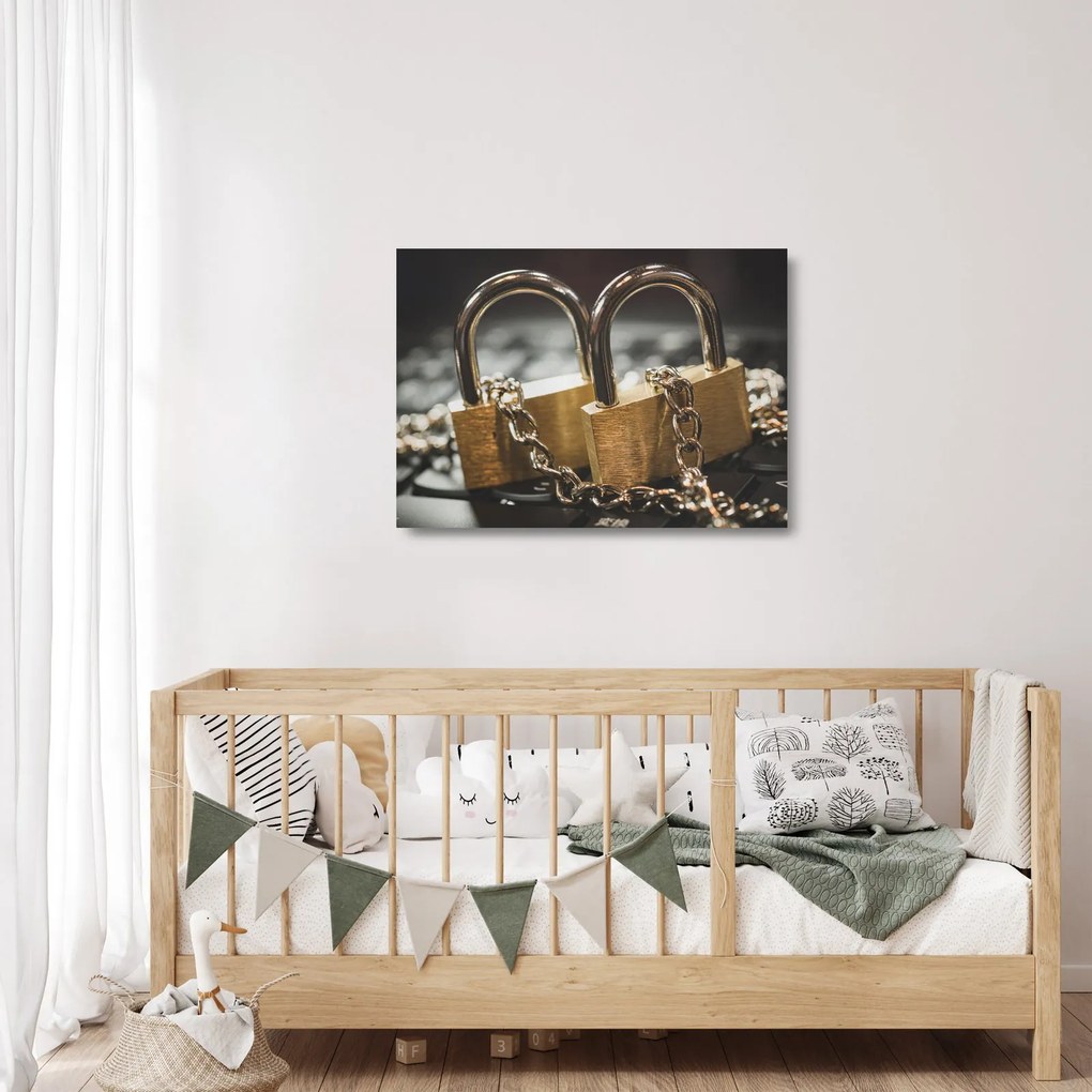 Obraz na szkle - dwa zamki (70x50 cm)