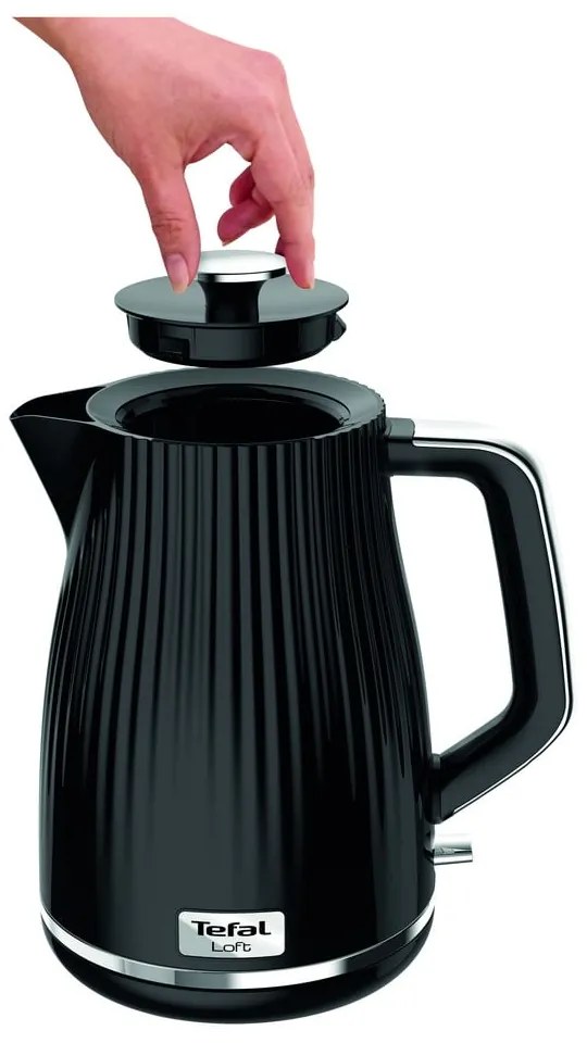 Czarny czajnik elektryczny 1,7 l Loft KO250830 – Tefal
